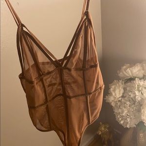 Brown bodysuit